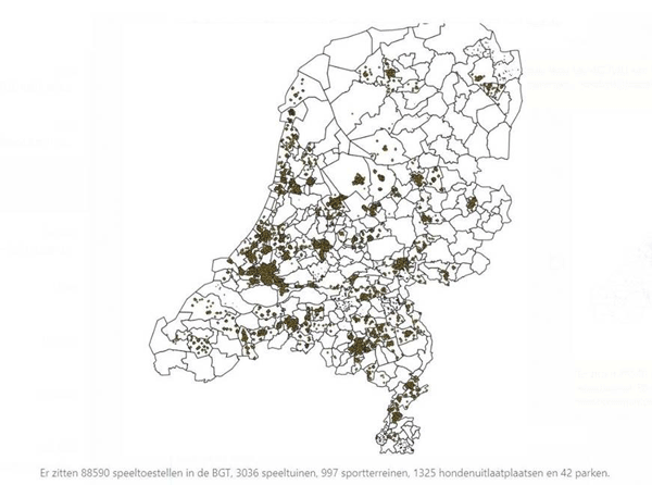 Overzichtsbeeld van wat er al in de BGT zit