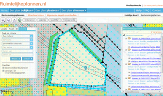 beeld van bestemmingsplan op ruimtelijkeplannen.nl