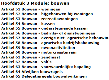 regels voor module bouwen