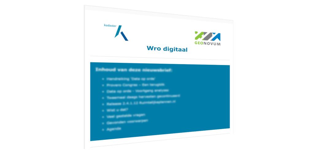 Wro Digitaal nieuwsbrief mei 2018