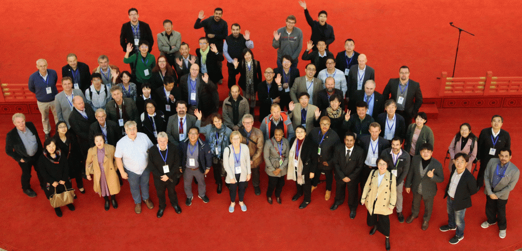 ISO/TC 211 Geographic information/Geomatics. Group photo taken at the Hubei Provincial Museum in Wuhan, November 2018. (Source TC 211)