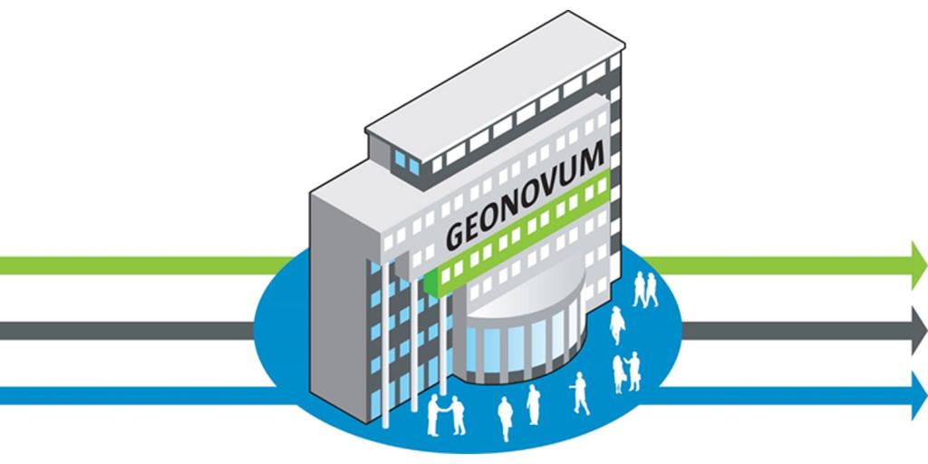 tekening van gebouw geonovum