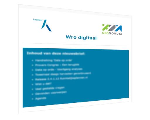 Wro Digitaal nieuwsbrief