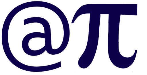 afbeelding van beeldmerk met een apestaart en een Pi symbool
