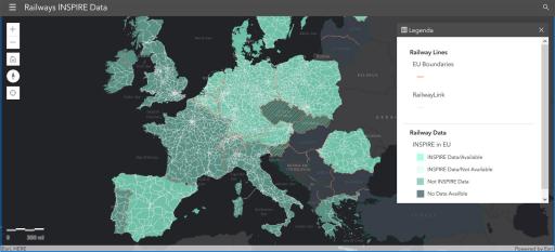 beschikbare inspire data spoorwegen