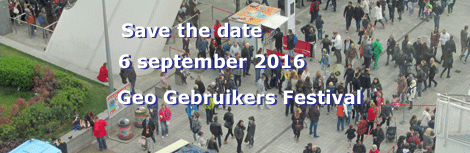 save the date Geo Gebruikers Festival 2016